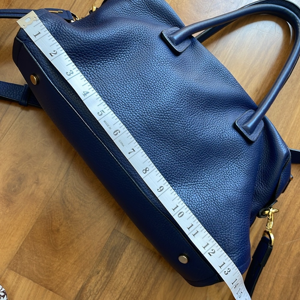 Blue Maiyet Small Satchel travel bag with crossbody strap - Picture 15 of 16